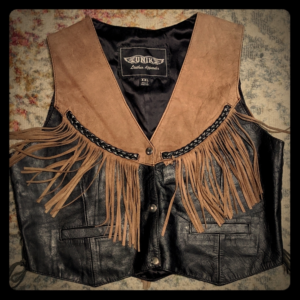 Fringe Leather Vest